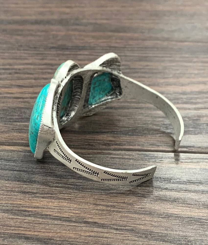 Turquoise Cuff Bracelet chunky