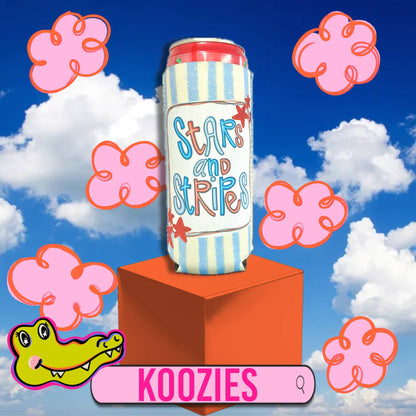 Stars and Stripes koozie