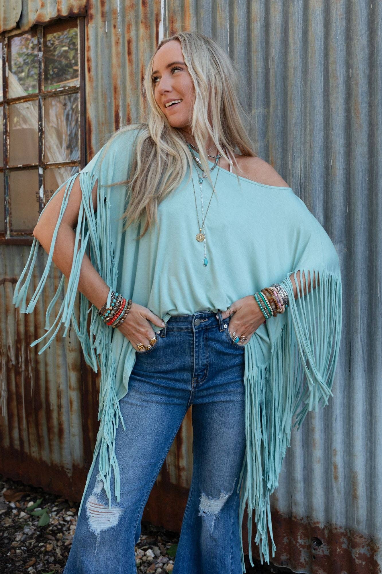 Showstopper Top ( Seafoam)