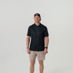 BURLEBO: Performance Polo - Black Camo