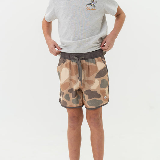 BURLEBO-Youth Swim Trunk-Jumbo Pintail Camo